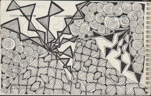 Tangle A Day 2013Mardi Gras(unshaded) Rain, Socc, Print Temps