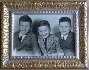 My dad and his brothers - he's the cute one in the middle.