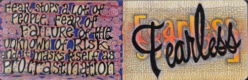 The first two weeks of my Fearless Journal 